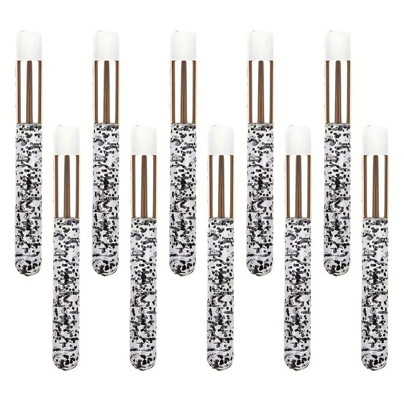10Pcs Eyelash Shampoo Brushes Flat Nose Cleaning Remove Tool