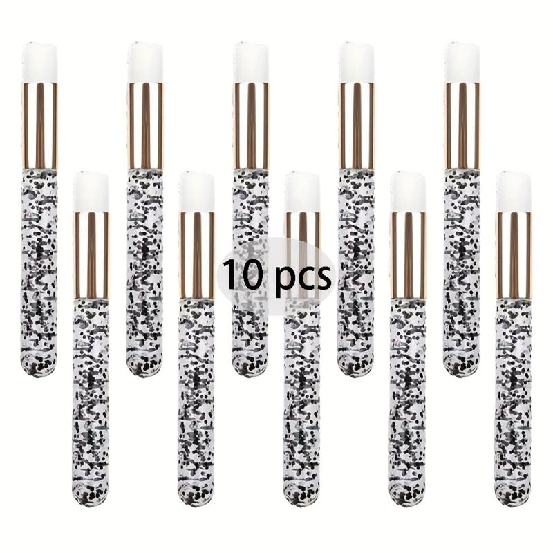 10Pcs Eyelash Shampoo Brushes Flat Nose Cleaning Remove Tool