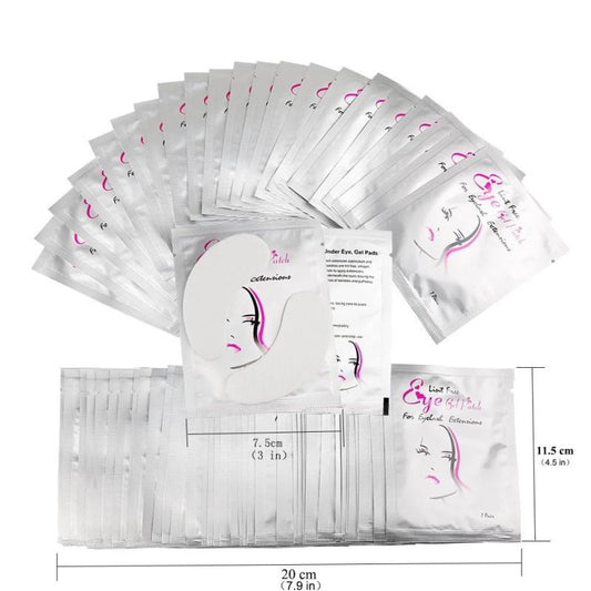 Eyelash Extension Supplies Set Lashes Micro Brush Tape Glue Ring Eye Pad