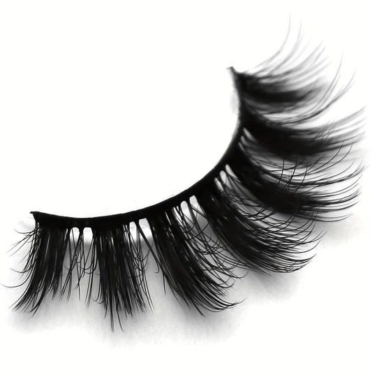 7 Pairs 18mm Full Strip Thick False Eyelashes Daily Cat Round Eye Slender