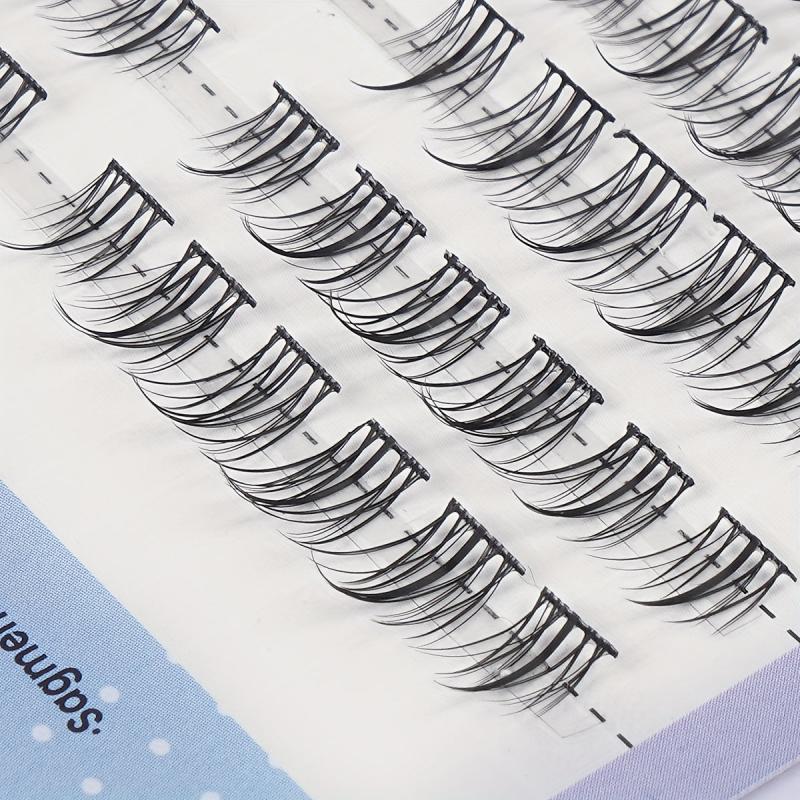 Fluffy C Curling 120 Cluster Lashes 8-11mm Mixed Length False Eyelashes