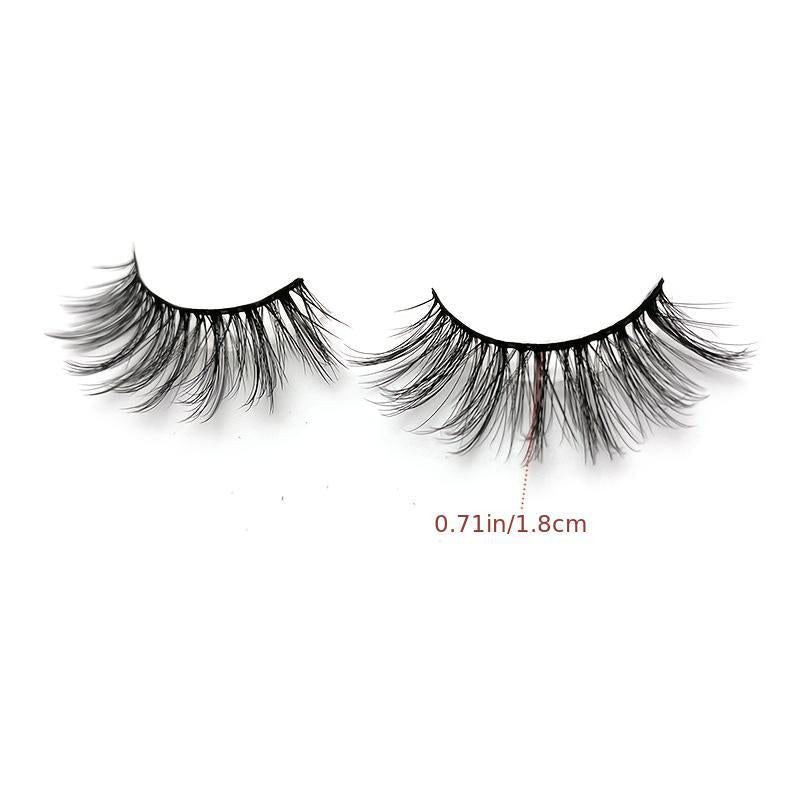 20 Pairs Faux Mink Eyelashes Kit with Adhesive Clips - Longer Fuller Lashes