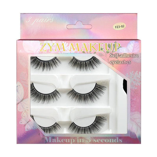 3 Pairs Long Lasting Reusable Faux Mink Lashes