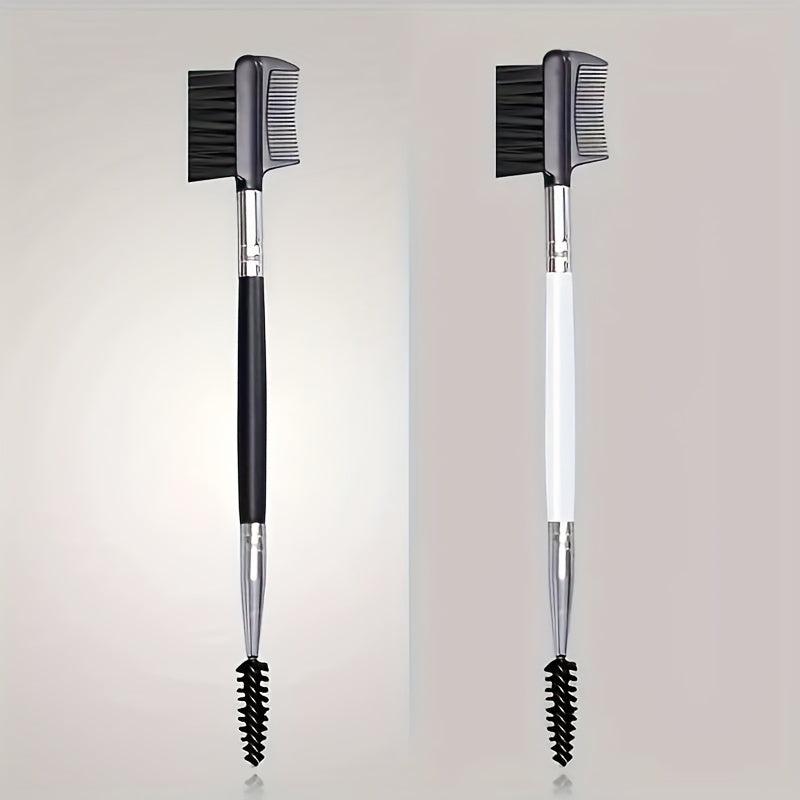 1pc Eyelash Curl Double Head Eyelash Comb Eyebrow Brush