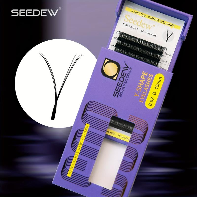 YY Shape 3 Split Tips Lashes 0.07mm C D Curl