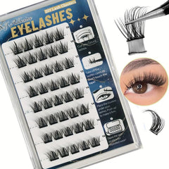 Self Adhesive False Eyelashes Reusable Lash Clusters DIY 8-16mm No Glue