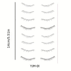 8 Pairs 3D Lower Eyelash Stickers Waterproof Easy To Remove