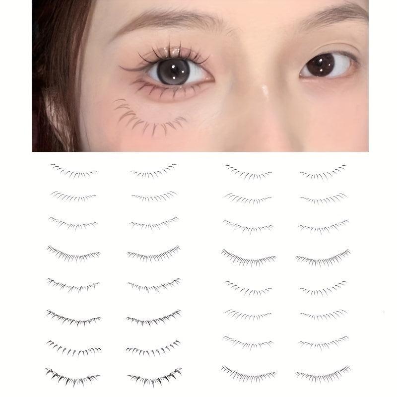 8 Pairs 3D Lower Eyelash Stickers Waterproof Easy To Remove