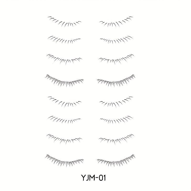 8 Pairs 3D Lower Eyelash Stickers Waterproof Easy To Remove