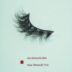 7 Pairs 5D Crisscross False Lashes 18mm Soft Wispy Makeup Eyelashes