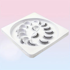 7 Pairs False Eyelashes Lengthening Natural Cross Lashes J Curling