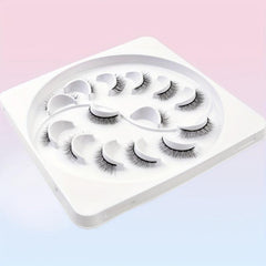 7 Pairs False Eyelashes Lengthening Natural Cross Lashes J Curling