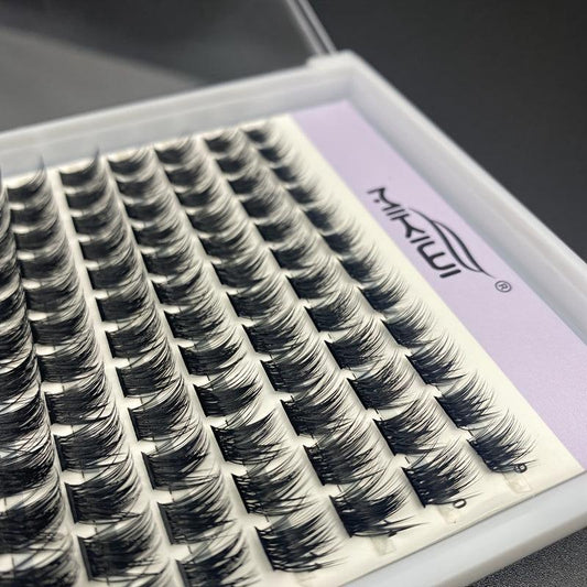 144pcs 9-16mm False Eyelashes Mix Segmented Lashes Extension DIY