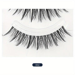 Short Wispy Natural False Eyelashes Reusable Cat Eye Lashes