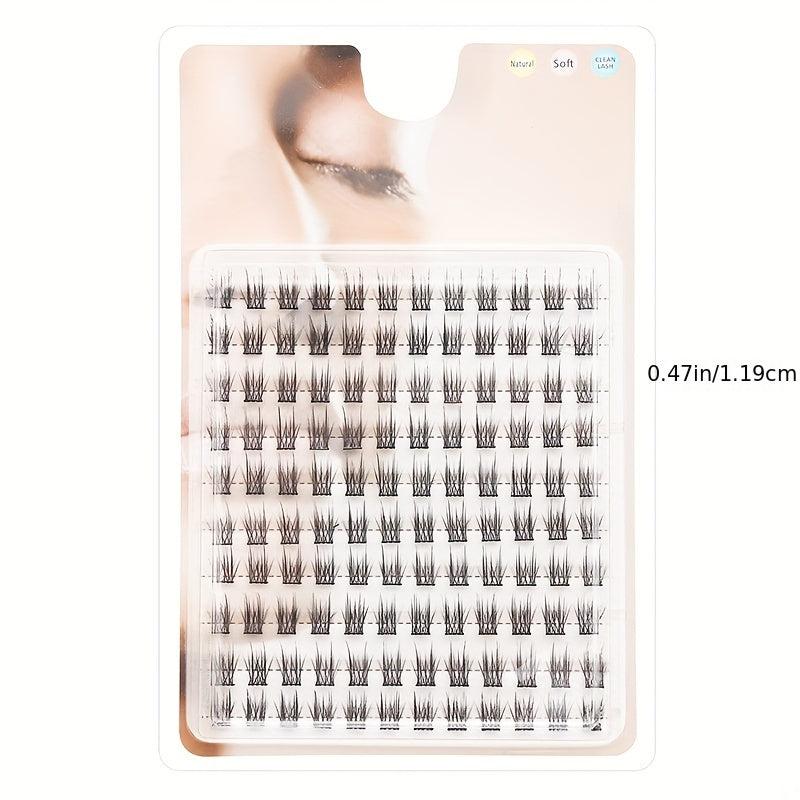 Individual False Eyelashes 4 Types Manga Lashes Extension Kit Natural Look DIY