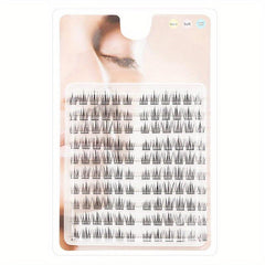 Individual False Eyelashes 4 Types Manga Lashes Extension Kit Natural Look DIY