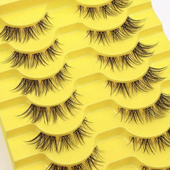 Fox Eye False Eyelashes Lightweight Charming Smokey Eye Makeup