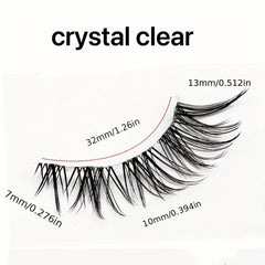 Fox Eye False Eyelashes Lightweight Charming Smokey Eye Makeup