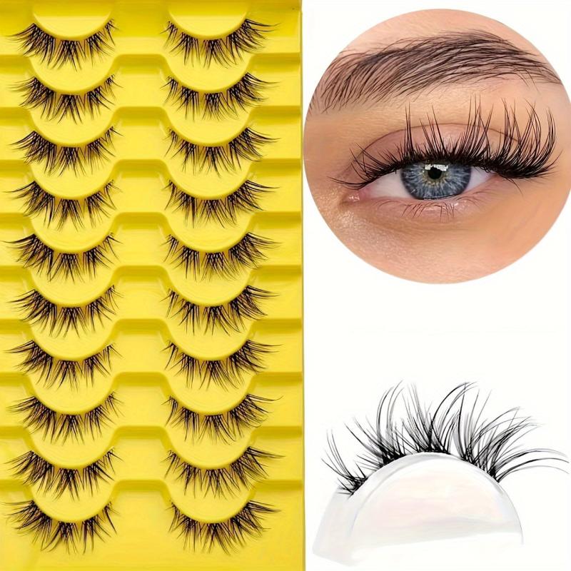 Fox Eye False Eyelashes Lightweight Charming Smokey Eye Makeup