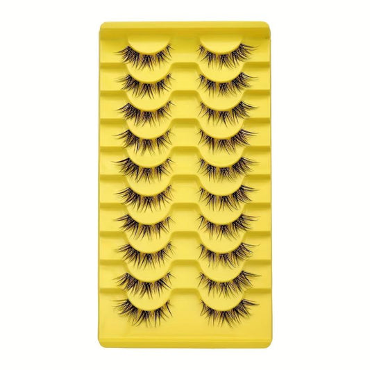 Fox Eye False Eyelashes Lightweight Charming Smokey Eye Makeup