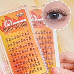 Ultra Fine Wispy Curling False Eyelashes Thin Stem Grafted Lashes