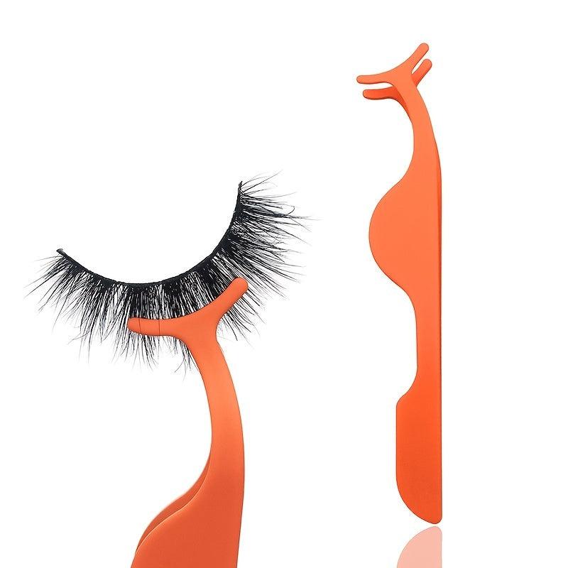 False Eyelash Tweezers Stainless Steel Eyebrow Clip