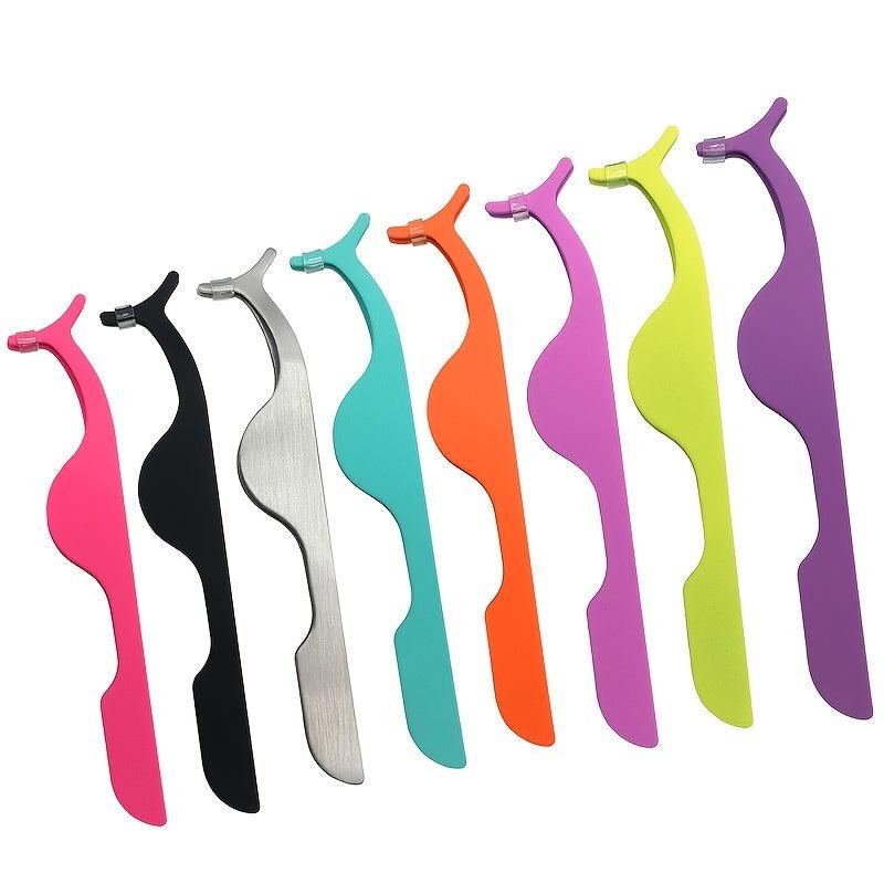 False Eyelash Tweezers Stainless Steel Eyebrow Clip