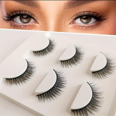 3D Wispy Faux Mink False Eyelashes 3 Pairs