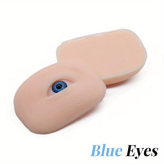 5D Silicone Eyelash Eyebrow Makeup Practice Board Bionic Skin
