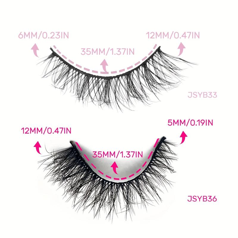 Fluffy Natural Eye Lashes 3D Strip Lashes