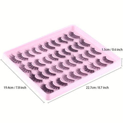 20 Pairs 3D Faux Mink Lashes False Eyelashes Dramatic Volume Extension Makeup