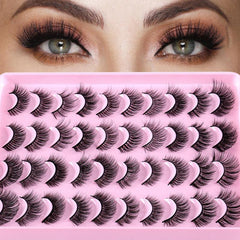 20 Pairs 3D Faux Mink Lashes False Eyelashes Dramatic Volume Extension Makeup