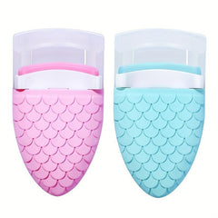 ABS Eyelash Curler Non Slip Fish Scale Portable Curling Tool