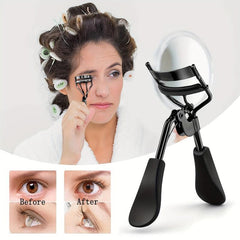 Professional Eyelash Curler with 10 Silicone Refill Pads