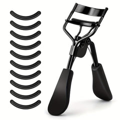 Professional Eyelash Curler with 10 Silicone Refill Pads