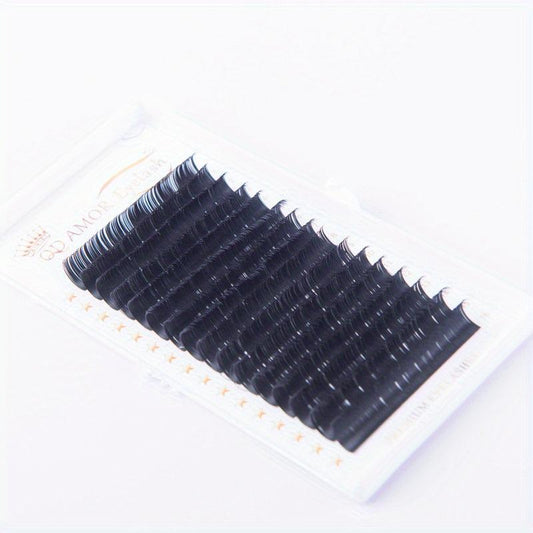 16 Rows Faux Mink Classic Eyelashes Extension Dark 0.15 C Curl