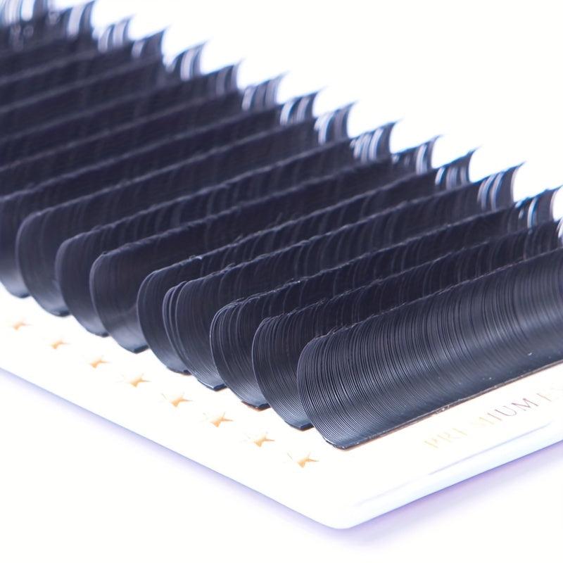 16 Rows Faux Mink Classic Eyelashes Extension Dark 0.15 C Curl