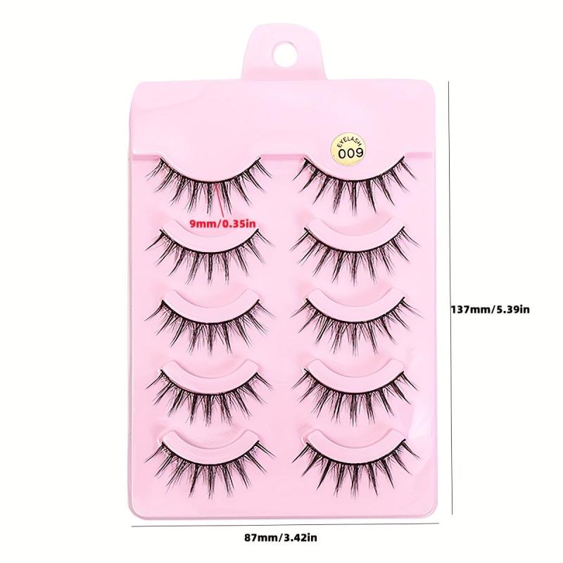 5 Pairs Cartoon Manga False Eyelashes