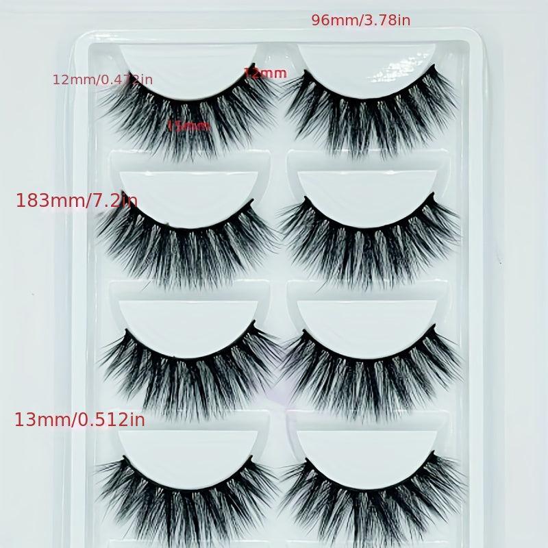 Natural Thick Curling False Eyelashes Multilayers Thick Lashes