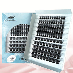 DIY Mixed Length Natural Cluster Lashes Extension False Eyelashes