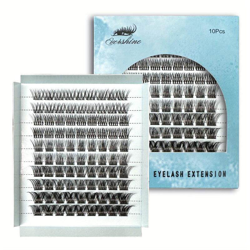 DIY Mixed Length Natural Cluster Lashes Extension False Eyelashes