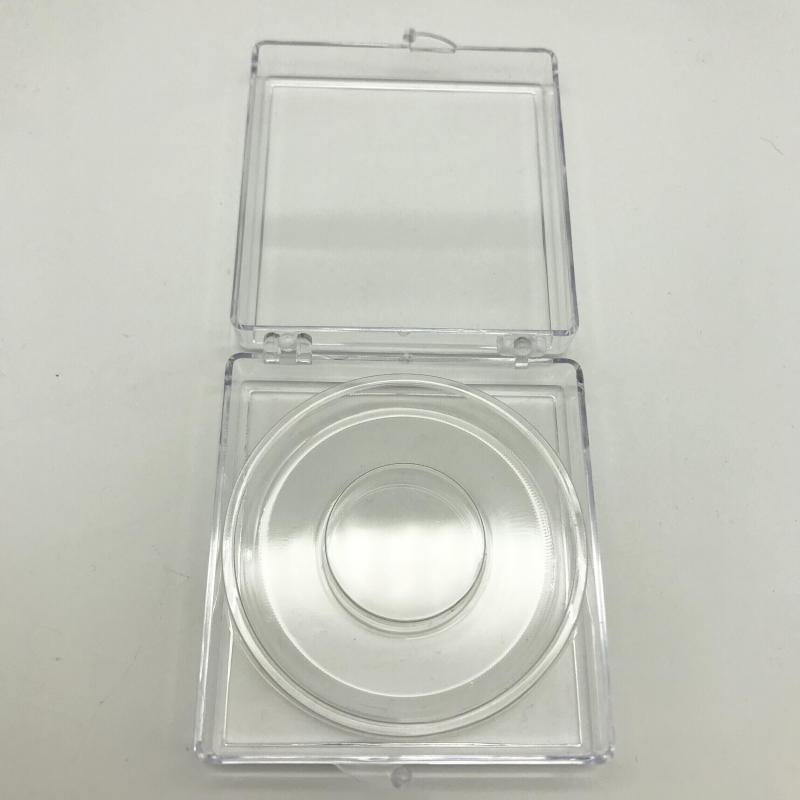 Square Clear False Eyelash Plastic Box, Reusable Case for 1 Pair Lashes