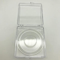 Square Clear False Eyelash Plastic Box, Reusable Case for 1 Pair Lashes