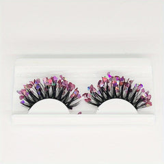 Glitter Sequin False Eyelashes Fluffy Volume Lashes Stage Makeup
