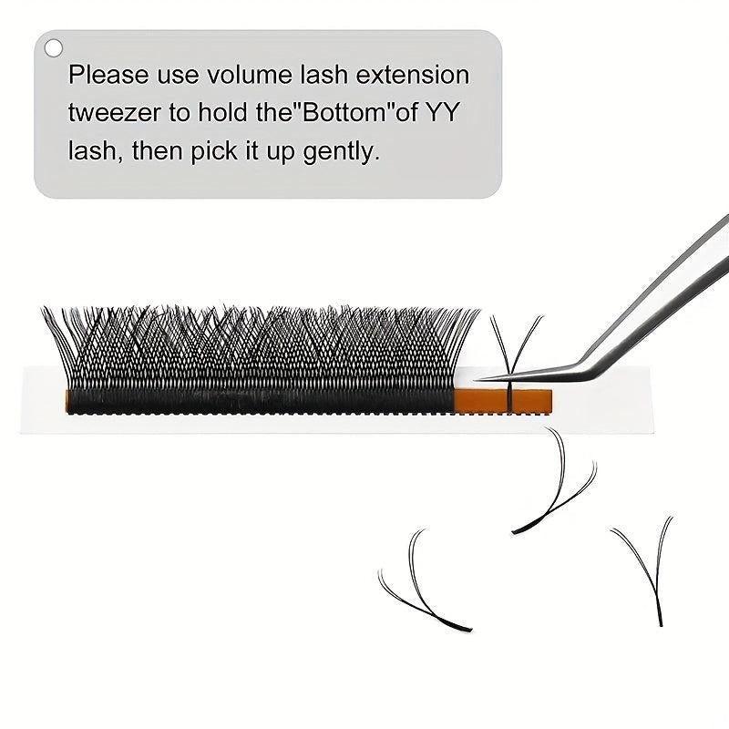 12 Rows Cluster Lashes YY Shape C D Curling Individual Eyelashes