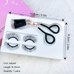 Magnetic Eyelashes Applicator Kit Glue Self Adhesive Clip Set