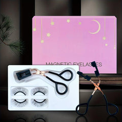 Magnetic Eyelashes Applicator Kit Glue Self Adhesive Clip Set