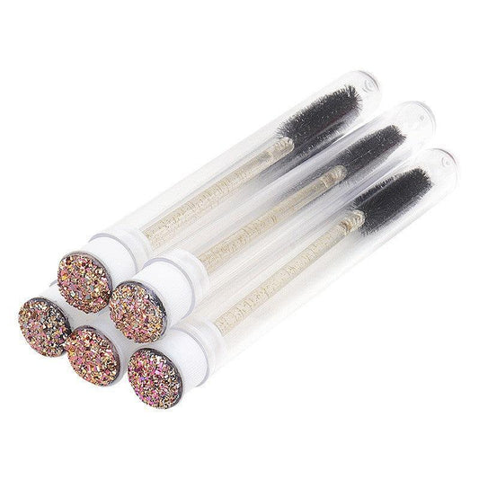 5PCS Mascara Wand Tube Clear Eyelash Extension Brushes