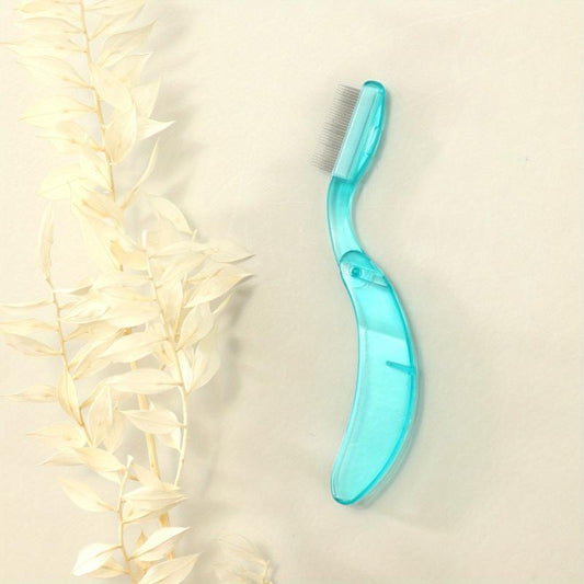 Metal Folding Eyelash Comb for Grooming Eyebrow & Eyelash