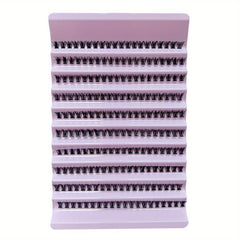 10 Row Cluster Lashes Natural Thick Segmented False Eyelashes with Self Grafting
